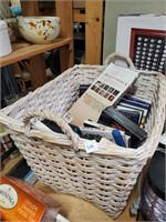 Large basket with dvds