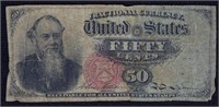 1866 U.S. 50 Cent Fractional Banknote