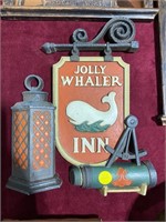 PLASTIC JOLLY WHALER INN SIGN