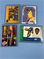 4X KOBE BRYANT TRADING CARDS VINTAGE