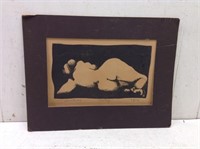 Vtg Artist Proof Nude Litho "Crisco" "Fat in the