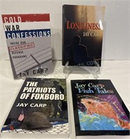 4 JAY CARP BOOKS FISH TALES, LONELINESS, COLD WAR