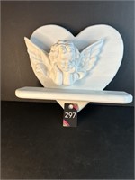 Wooden Heart/Angel Shelf