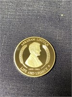 Abraham Lincoln proof token coin