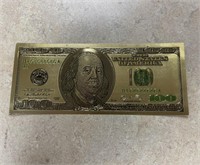 100 DOLLAR GOLD FOIL
