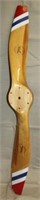 wooden propeller, 40.5" long, both tips chipped