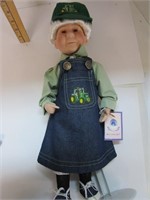 John Deere Green grandma procelain doll