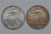 2000 and 2001 ASE Silver Eagles