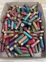 Flat of shotgun shells. Most if not all 16 ga