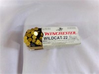 50 Cartridges Winchester Wildcat 22 bullets
