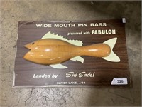 64’ Wide Mouth Pin Bass Bowling Sign.