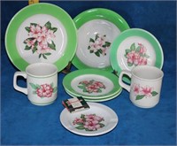 8 Pieces of Greenbrier Hotel China & a Book of