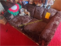 International Furniture Vintage Felt Love Seat