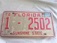1975 Fla. License Plate