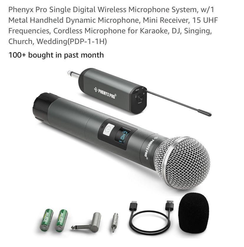 Phenyx Pro Single Wireless Microphone System