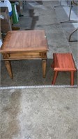 End table and stool