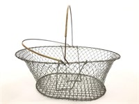 Vintage collapsible wire basket