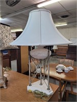 Tan Stone Table Lamp