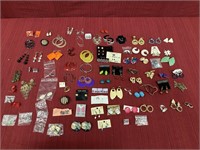 Assorted Costume Jewelry Pierced Earrings Lot