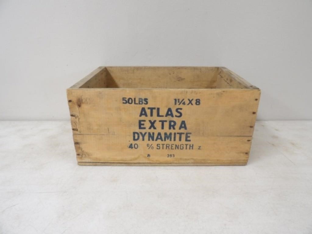 Atlas Extra Dynamite Wood Crate 18.25x12.75x8.5