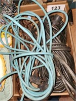 SEVERAL EXTENSION CORDS & HOUSEHOLD CORDS