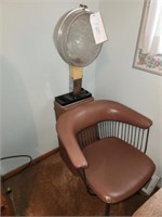 VTG. WORKING ELECTRIC BEAUTICIANS DRYING CHAIR