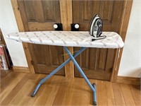 Ironing Board with Cover and Iron. Iron works