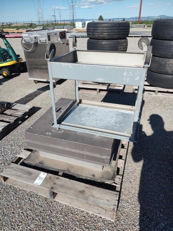 Roof hatch steel cart