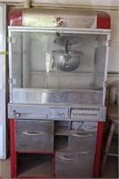 Vintage Popcorn Machine 72 x 25 x 37 1/2