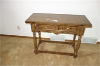 SEWING WORK DISPLAY TABLE W/ OPENING LEAFS & SIDE