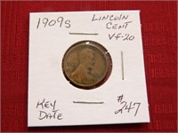 1909s Lincoln Head Cent - VF-20 - Key Date