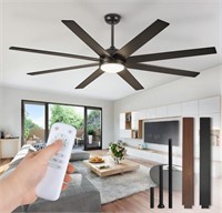 $170 65 Inch Ceiling Fans with Lights and Remote