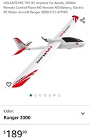 VOLANTEXRC FPV RC Airplane for Adults, 2000m