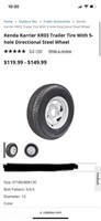 FM8517  trailer tire and rim
