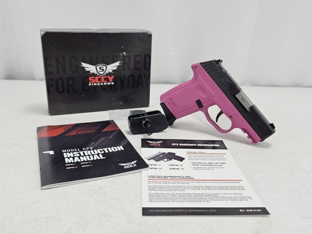 NEW SCCY CPX-2 Gen3 9mm Pink/Black Nitride Pistol