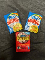 1989 Topps Baseball Card Packs w/ Donruss