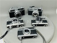 5 vintage Canon cameras - not tested
