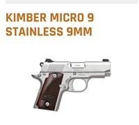 Kimber Micro 9 Stainless Brown Grip MSRP $761.00