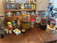 Lot of Vintage Tins and Jars