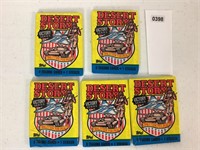 5 PACKS - TOPPS DESERT STORM CARDS - NIP