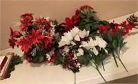 Assorted Christmas flowers