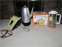 Pasta Maker, Coffee Pot, Press, Mixer