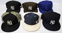 6 New Era New York Yankees Baseball Hats Caps
