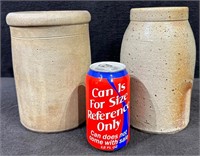 Antique Stoneware Decorative Crock -Lot
