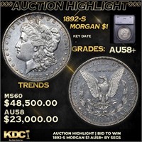 ***Auction Highlight*** 1892-s Morgan Dollar 1 Gra