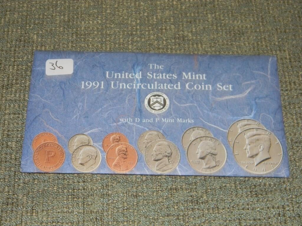 1991 Uncirculated Mint Set