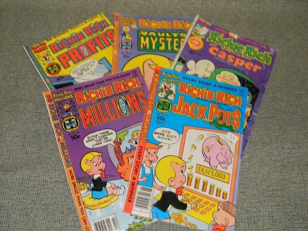 5 - Richie Rich Comic books