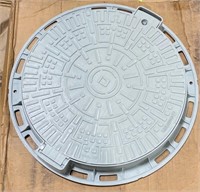 FB2629 Plastic manhole cover - round gray