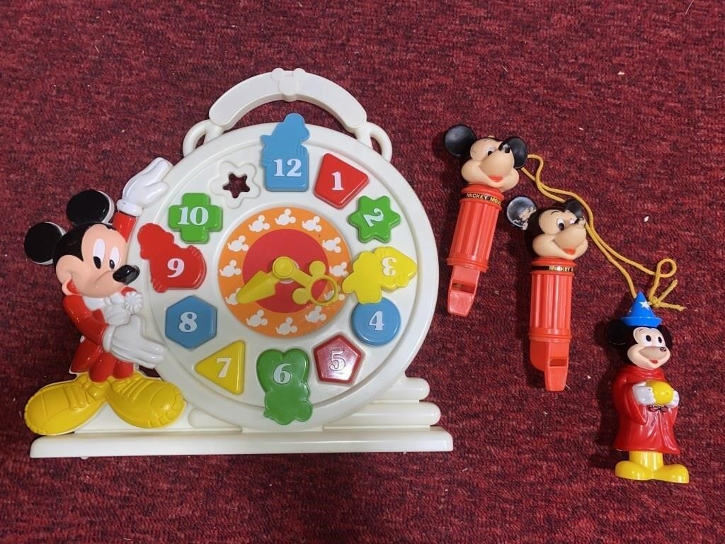 ARCO WALT DISNEY MICKEY MOUSE LEARNING CLOCK,