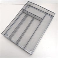 Cutlery storage tray metal mesh